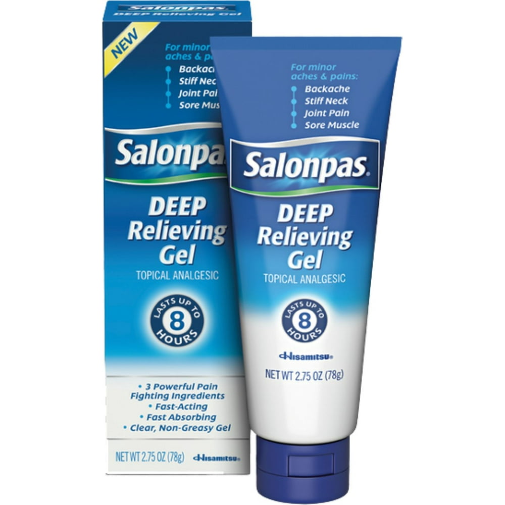 Salonpas Deep Relieving Gel 2.75 oz (Pack of 2)
