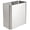 Brushed, variant on Small Metal 2.4 Gallon/9 Liter Trash Can Wastebasket Garbage Bin for Bathroom, Slim Rubbish Waste Bin Trashcans - Mirri Collection - Brushed Chrome