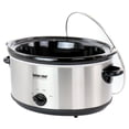 thumbnail image 4 of Better Chef 6 Quart Oval Slow Cooker with Removable Stoneware Crock in Stainless Steel, 4 of 4