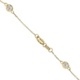thumbnail image 4 of SZUL Women's 2 Carat TW Bezel Set Lab Grown Diamond Station Necklace in 14K Yellow Gold, 4 of 5