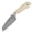 Nitro V&Ivory G10, variant on Kansept Valk Fixed Blade 3"Stonewashed Nitro V Blade, Ivory G10 Handle,Sparrow Knife Design,G019A3,With Sheath