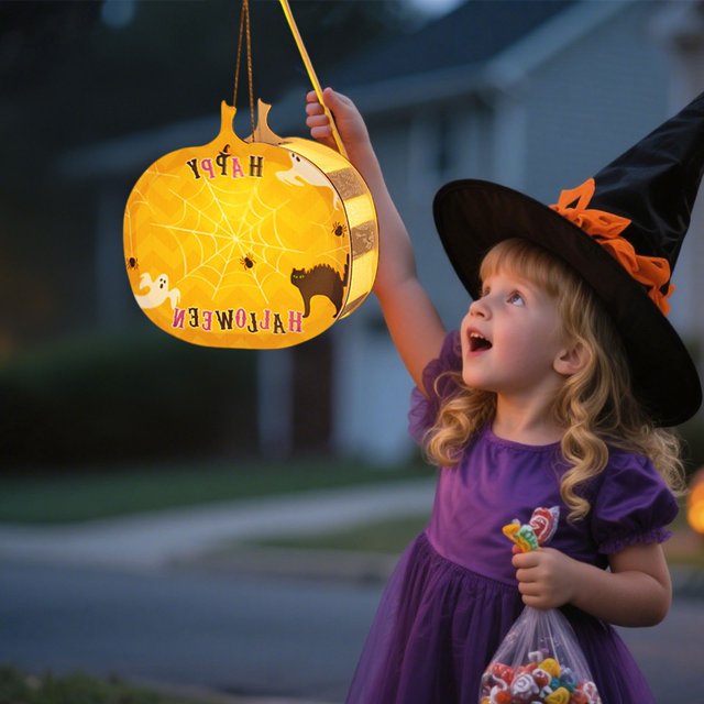 RKSTN Halloween Decorations DIY Halloween Mini Lanterns Suitable for Centerpieces Suitable for Halloween Interior Decorations Center Table Decorations Containing Adhesive 6ml Halloween Gifts