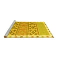 thumbnail image 2 of Ahgly Company Machine Washable Indoor Square Southwestern Yellow Country Area Rugs, 7' Square, 2 of 4