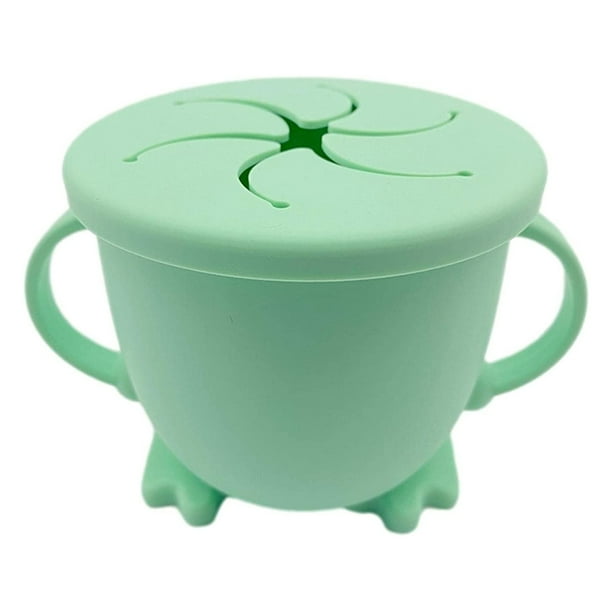 Caja De Aperitivos Portátil Para Niños, Taza De Almacenamiento De Dulces De Silicona Para Bebés, Contenedor De Alimentos, Contenedor De Almacenamiento De Tazas Para Aperitivos Advancent BA001341-03