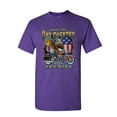 thumbnail image 1 of Tee Hunt One Life One Country One Bike T-Shirt Motorcycle Club Bald Eagle Mens Shirt, Purple, 4X-Large, 1 of 4