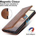 thumbnail image 5 of Compatible with Google Pixel 6 Pro Premium PU Leather Wallet Case with RFID Blocking Card Holder,Kickstand Magnetic Closure Protective,Wrist Strap Wallet Case for Pixel 6 Pro 6.71 Inch (Brown), 5 of 14