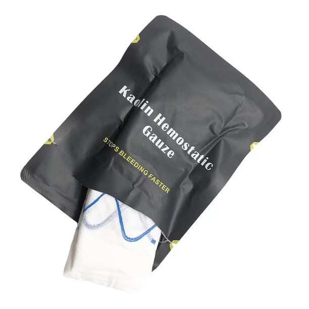 Vendaje para heridas médico portátil de gasa de caolín hemostático Botiquín de primeros auxilios para exteriores Tmvgtek Para Estrenar