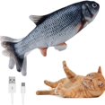 thumbnail image 4 of Kmbangi Jouet Poisson Électrique avec Peluche Simulation Rempli de Coton PP + Chat, 4 of 6
