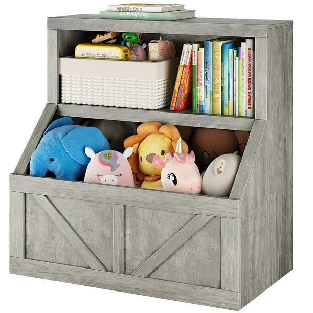 Yeshouse Estantería infantil para juguetes, estantería de madera con organizador, cubículos grandes para sala de juegos, dormitorio, guardería, jardín de infancia
