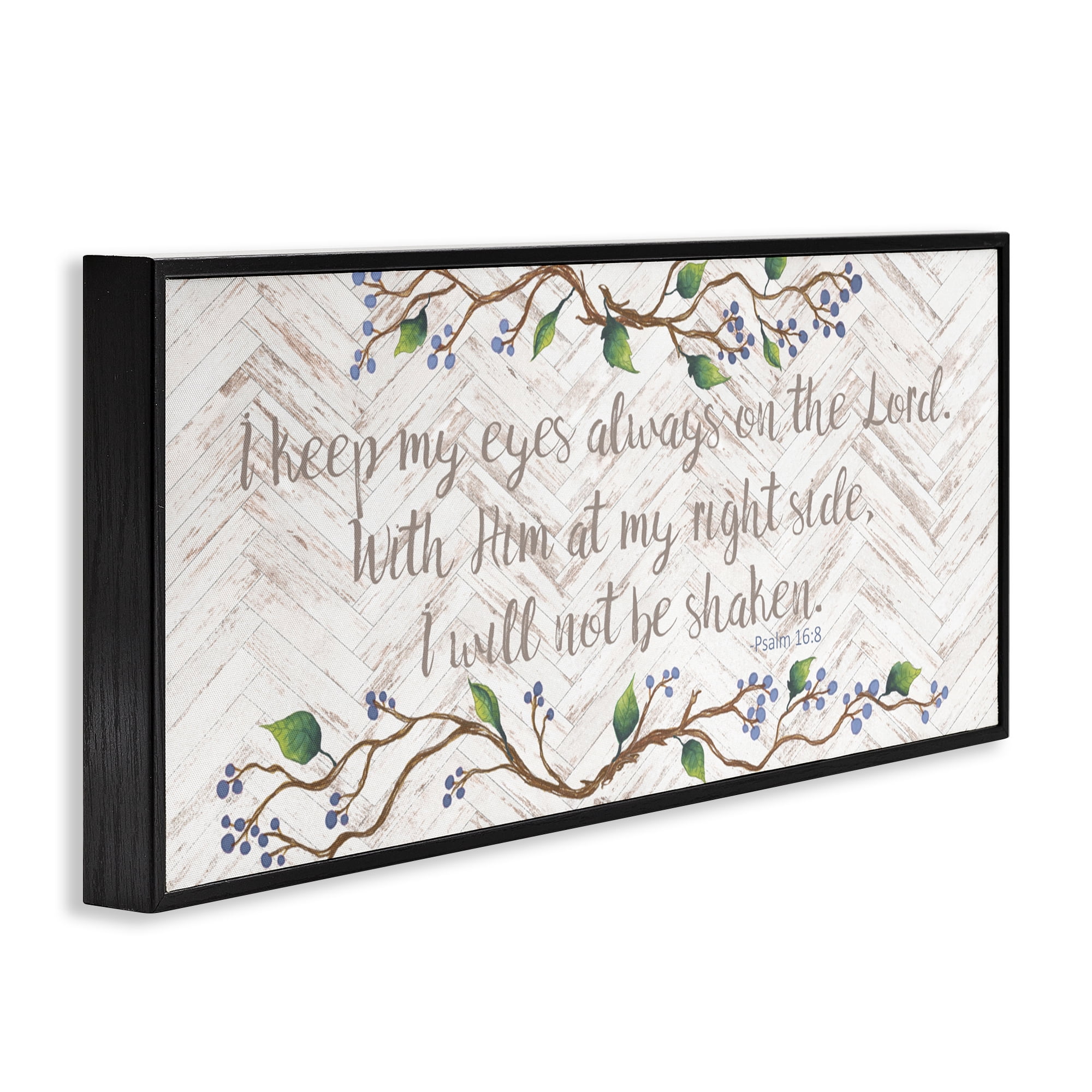 Stupell Industries Eyes On The Lord Black Framed Giclee Art, design by Elizabeth Medley