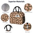 thumbnail image 4 of Lunch Bag Lunch Box for Women Reusable Insulated Lunch Bags,Water-Resistant Cartoon Pizza Black Backdrop Cooler Lunch Tote Bag, Large Capacity for Work Travel Picnic, 4 of 6