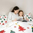 thumbnail image 5 of Feelyou Cartoon Xmas Tree Bedding Comforter Set, Kawaii Christmas Snowflake Twin Comforter Sets, Teens Kids Girls Boys Reversible Bedding Set, Lightweight Room Decor, 2 Pieces, 5 of 8