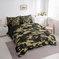 thumbnail image 5 of jejeloiu Retro Camo Camouflage 7pcs Bedding Comforter Set,Military Style Queen Bedding Sets For Teens Men Reversible, 5 of 7