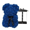 thumbnail image 4 of Oso de flores perfecl rosas artificiales decoración cumpleaños Azul oscuro, 4 of 8