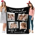 thumbnail image 3 of Personalized Besties Blanket with Photo Collage - Customized Throw Blanket with Pictures - Soft BFF Blanket for Bestie/Friend/Family Memorial Gifts, 30"x40" Blankets, 3 of 5
