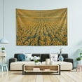 thumbnail image 4 of Coolnut Sunflower Fields Art Tapestry Aesthetic Tapestry Wall Hanging 90" x 60" Inches Home Decor Gifts, 4 of 6