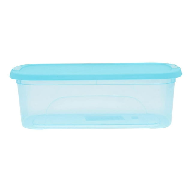 Pack De 2 Caja Zapatera Italhome Azul Aqua 10.7X34X20Cm