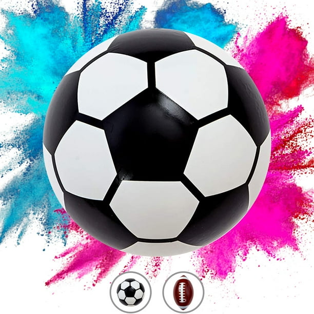 Gender Reveal Soccer Ball Kit (1 Soccer Ball 5.5" + Pink Powder + Blue