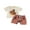 Cactus Brown Shorts, variant on Western Baby Boy Clothes Toddler Summer Outfit Short Sleeve T-Shirt Tee Tops Joggers Casual Shorts 2Pcs Set