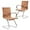 Teracotta, variant on Wahson Office Guest Chairs No Wheels & Reception Chairs, Leather Waiting Room Chair Mid Back Conference Chairs with Sled Base for Meeting/Lobby/Restroom, Terracotta (2 Pack)