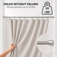thumbnail image 2 of Tension Adjustable Shower Curtain Rod 43-79 Inches Stainless Steel Chrome, 2 of 9