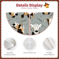 thumbnail image 3 of Fuzoiu Funny Beagle Active Dog Print Christmas Tree Skirt,Xmas Christmas Decorations,Xmas Tree Mat for Farmhouse Holiday New Years Home Party Decor Tree Rugs-30", 3 of 6