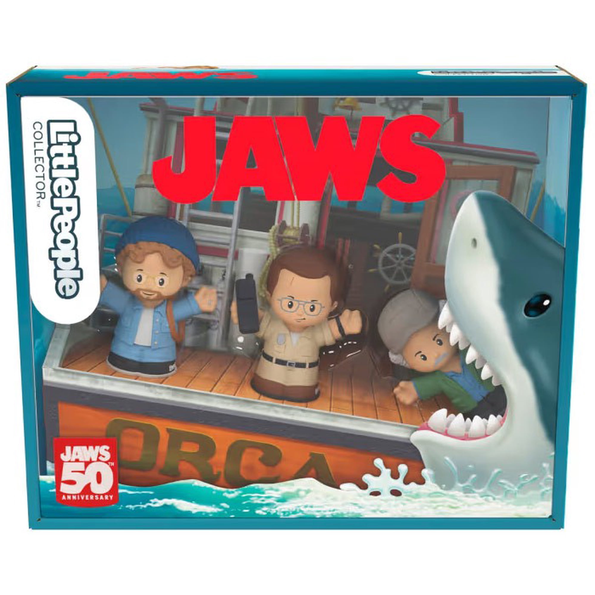 Little People Collector Series Martin Brody, Matt Hooper & Quint Figure 4-Pack (50th Anniversary)