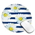thumbnail image 2 of Disketp Daisy Striped Nautical Small Mouse Pad 7.9x7.9 Inches,Washable Round Mousepad For Office Laptop Computer,Non-Slip Rubber Base Mouse Pads For Wireless Mouse, 2 of 9