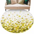 thumbnail image 2 of Sage Green Polka Dots Round Living Room Rugs 5 ft, Watercolor Abstract Art Gradients Washable Area Rug with Non-Slip Sturdy Edge Binding Round Carpet for Entryway Kitchen Bedroom Bathroom, 2 of 9
