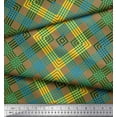 thumbnail image 2 of Soimoi Rayon Fabric Window Pane Check Print Fabric by The Yard 56 Inch Wide, 2 of 3