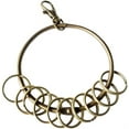 thumbnail image 1 of PinesC Bronze Large Round Hoop Key Ring Organizer(80mm) 10x Multi-Ring Jailers Fob Keyring Split Ring Key Holder Key Rings Multiple Keys, 1 of 4