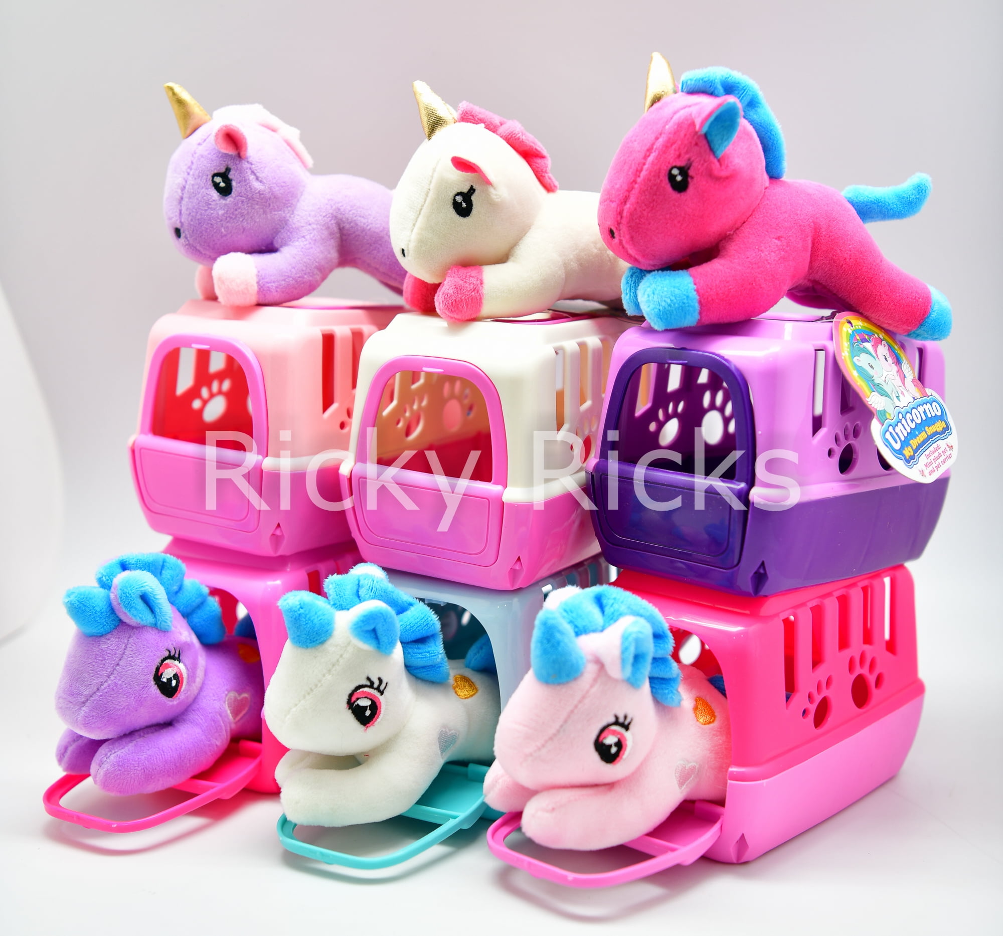 8inch Pink Unicorn Plush Toy Pendant Kawaii Small Horse Doll Baby Room Decor 