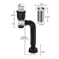 thumbnail image 5 of Bathroom Sink Drain Kit with Flexible Expandable P-Trap Leak-Proof Odor Prevention Easy Installation Flexible Sink Drain Pipe Set, 5 of 8
