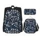 thumbnail image 1 of Disketp Cherry Blossoms on Navy Background Mochila Estampada de Gran Capacidad con Lonchera y Estuche, Set de 3 Piezas para Estudiantes, 1 of 7
