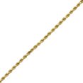 thumbnail image 3 of 10K Yellow Gold Solid Diamond Cut Rope Chain Necklace (3mm, 24"), 3 of 5