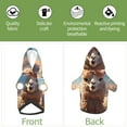 thumbnail image 5 of Goofa Fluffy Alpaca Mountain Meadow Pattern Small Dog Sweater Hoodies Pet Grey Hooded Soft Fleece Sweatshirts with Pocket Fall Winter Puppy Cat Sweaters Warm Clothes-X-Small, 5 of 8