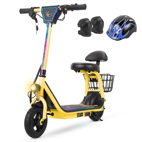 Scooter Eléctrico Infantil Honey Whale JL006 Amarillo