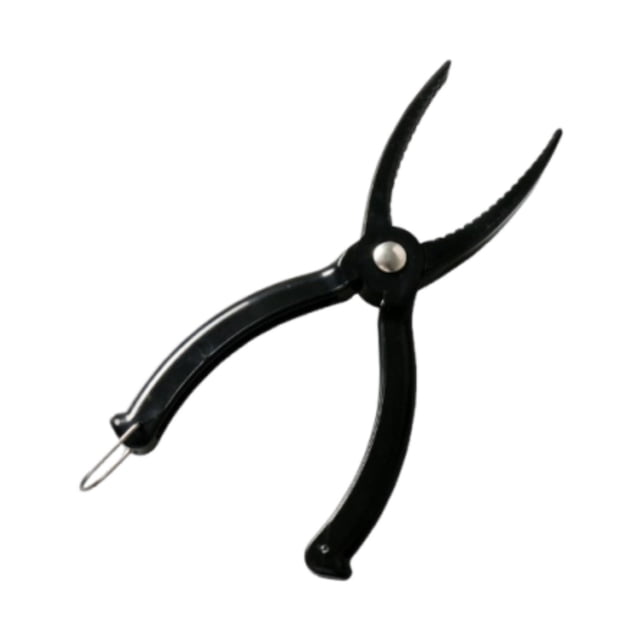 Alicates de pesca ligeros para exteriores, accesorio de 7,5 pulgadas de largo Negro