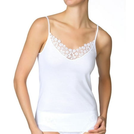 

Women s Calida 11451 Feminine Sense Lace Trim Camisole (White S)