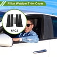 thumbnail image 2 of Moldura de Ventana del Pilar de la Puerta Unique Bargains para Chevy Aveo 2012-2023 Negro Frontal Trasero Izquierdo Derecho Sticker Antirrayones Cubierta Exterior de la Puerta 6 Pcs, 2 of 7