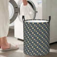 thumbnail image 4 of DouZhe Waterproof Collapsible Large Laundry Baskets, Cartoon Sun Stars Galaxy Prints Circular Hamper with Handles, 4 of 6