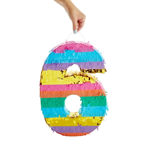 Nislai Piñata Hippocampe Mini 40x20x10cm - Idéale Fête Anniversaire Fille - Avec Bâton Et Bandeau