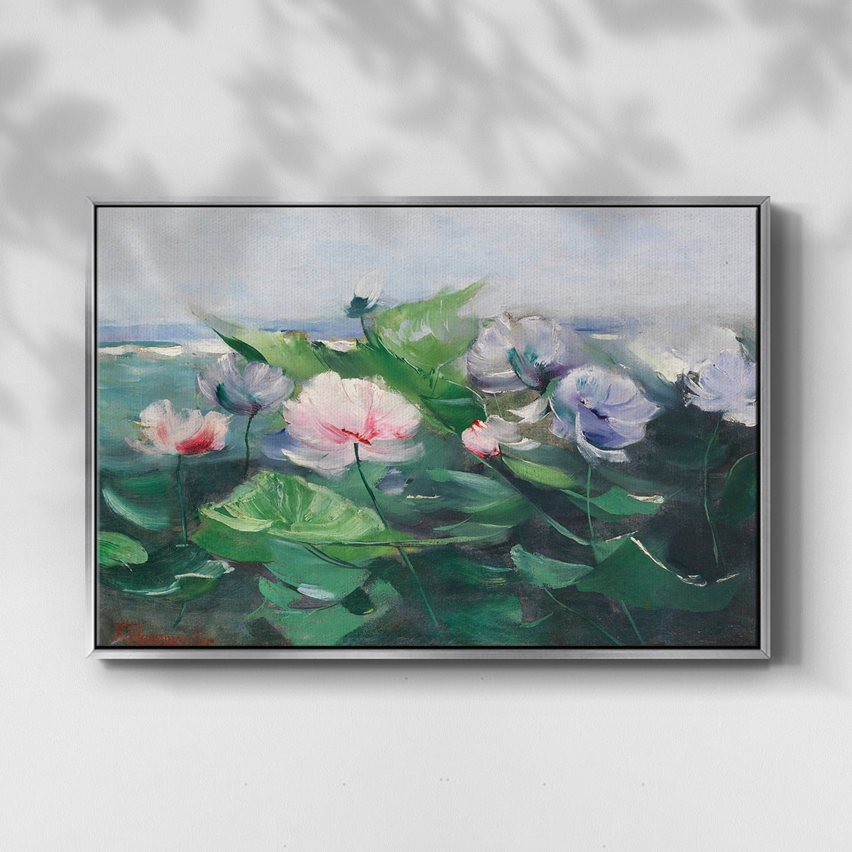 Vintage Botanical Print-LXIX By Wexford Home Framed in Silver Wood Gallery Wrapped Canvas 17 in. x 25 in.