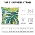 thumbnail image 5 of Awypu Tropical Pillow Covers Summer Hawaiian Style Lime Green Blue Leaf Print Decorative Outdoor Modern Decorations Pillow Cases for Couch Sofa Bed Decor  White, 5 of 5