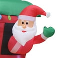 thumbnail image 4 of A Holiday Company 6.5 Foot Inflatable Santa Holiday Train Lawn Decoration, 4 of 5