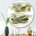 thumbnail image 2 of Designart 'Abstract Clouds In Dark Green II' Modern Circle Metal Wall Art 11x11 - Disc of 11, 2 of 5