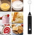 thumbnail image 3 of Milk Frother Rechargeable 3-Speeds Egg Beater Drink Mixer with 2 Detachable Stainless Steel Whisk-Heads Handheld Foam Maker, 3 of 9