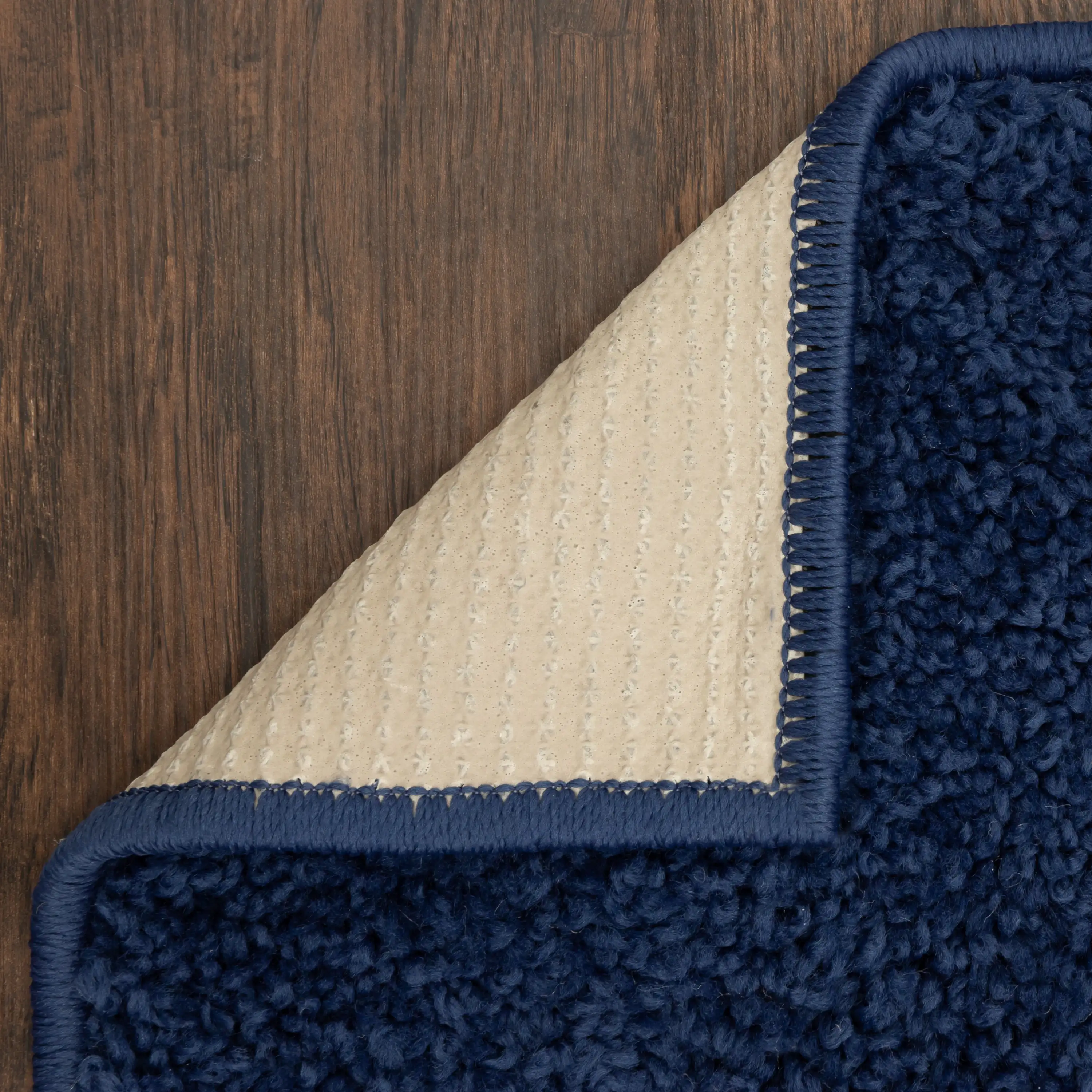 Mainstays Traditional Solid Navy Youth Shag Indoor Area Rug, 5'x7'