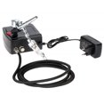 thumbnail image 1 of 100-250V Professional Gravity Dual Action Airbrush Kit Air Compressor for Tattoo Manicure Craft Spray Model Nail, 1 of 4