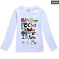 thumbnail image 2 of Sudadera con estampado de alfabeto lol para niños, sudadera de manga larga para niños y niñas, sudadera con capucha para niños pequeños + sombrero para el sol, regalo de Navidad de dibujos animados AZ zhangyuxiang LED, 2 of 2
